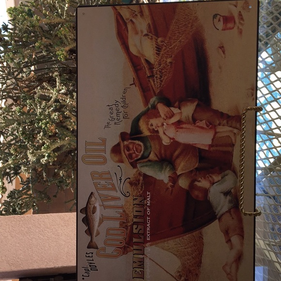 Captain Doyles cod liver oil metal sign wall Decor - Picture 3 of 6